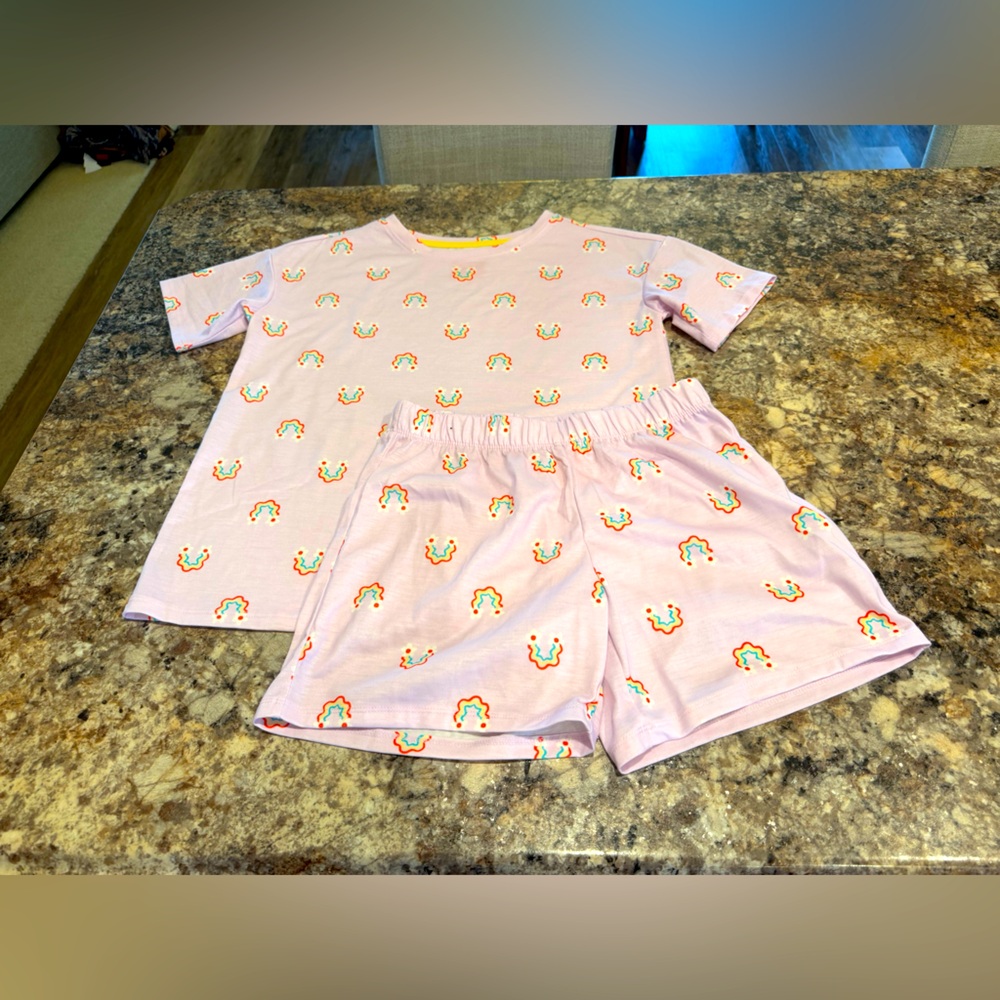 Cat & Jack Pink Rainbow Kids Pajamas